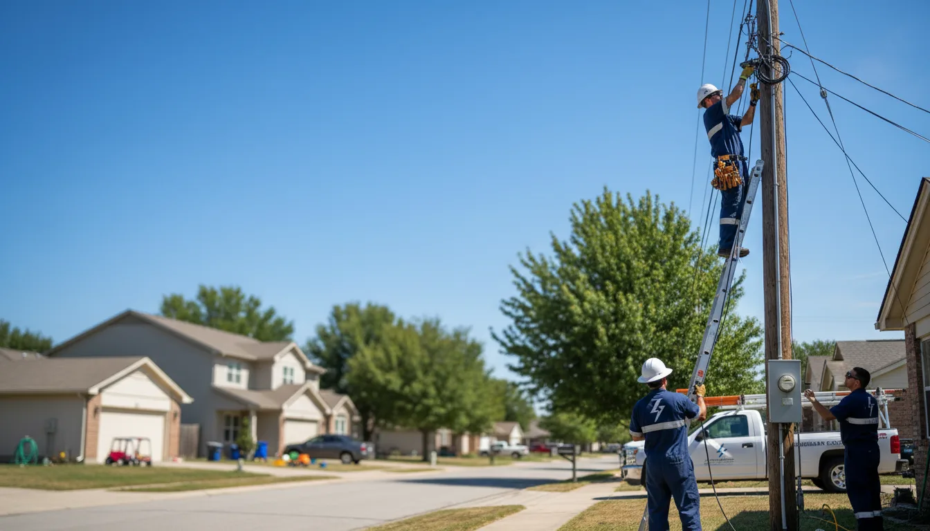 Residential electrician providing installation services in Lucinda, PA